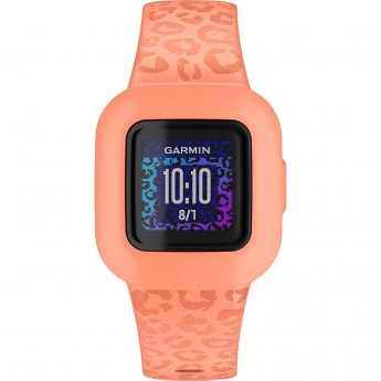 Фитнес-браслет GARMIN VIVOFIT Jr. 3 Peach Leopard Фитнес-браслет GARMIN VIVOFIT Jr. 3 Peach Leopard