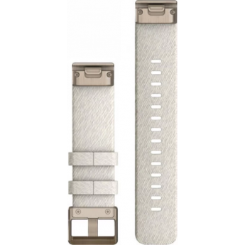 Ремешок GARMIN QUICKFIT 20 для часов Fenix 7S/Pro/6S/5S, Epix Pro (Gen 2) | 42 мм, Instinct 2S кремовый с застежкой кремовое золото