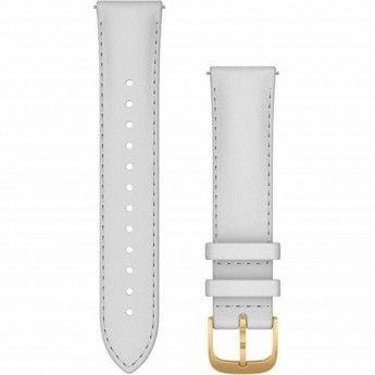Ремешок сменный для GARMIN VIVOMOVE, LUXE, LEATHER, GOLD, WHITE